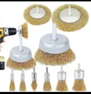 10 PC Wire Wheel Cup Brush Set 4500 Rpm