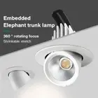 Dimmable Recessed Led Downlight Adjustable angle COB Spot Lights Indoor