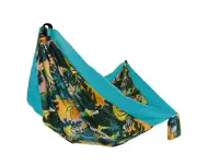 Equip Lightweight Portable Nylon Camping 1 Person Travel Hammock Blue Tropic NEW