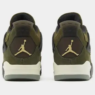 【NIKE 耐吉】休閒鞋 Air Jordan 4 Craft Olive 橄欖綠 麂皮 男鞋 FB9927-200