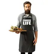 Choose Life White - Funny Novelty Kitchen Adult Apron