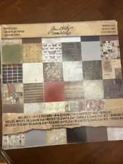 Tim Holtz 12x12 Retired Rare - Crowded Attic - read desc