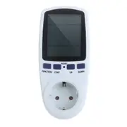 AC 230V 50Hz Max 16A LCD Display Energy Meter Watt Volt Voltage Power Analyzer Automatic Electricity Monitor Analyzer Power, EU Plug