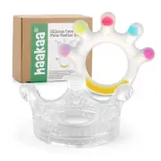 Silicone Crown & Palm BabyTeether Set - Soft Teething Toys | Soothing Teethin...