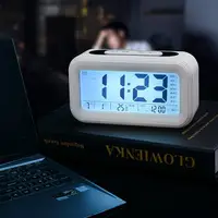在飛比找樂天市場購物網優惠-電子鬧鐘電子表計時器時間表鐘學生用創意床頭靜音夜光小簡約數字