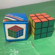 WONDERFUL PUZZLER Rubiks Cube Rubix 2.5 x 2.5” Puzzle Cube Vintage Merrill Math