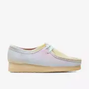 Clarks Women's Wallabee White Suede 26165563