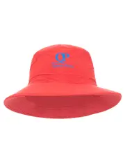 Hybrid Hat Red With Screen Print Logo