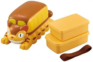 真愛日本 宮崎駿 吉卜力 龍貓 貓公車 貓巴士 立體造型便當盒 雙層便當盒 便當盒 餐盒 分裝盒 保鮮盒 禮物 4973307386671