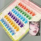 Fox Eye Effect Self Adhesive Cluster Lashes Tweezers DIY Eyelash Extension