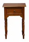 Timber Bedside Table, 1 Drawer, Nueva Mahogany Timber Bedside.