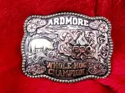 PITMASTER CHAMPION TROPHY BAR-B-Q BELT BUCKLE☆ARDMORE OKLAHOMA COOKOUT☆RARE-X51