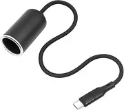 USB C to Cigarettes Adapter 5V to 12V Type C Male to Cigarettes Socket Adapter Car Devices