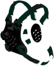 Cliff Keen F5 Tornado Wrestling Headgear/Earguards, Black/White/Dark Green