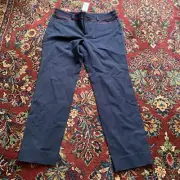Banana Republic Pants Womens 6 Sloan Navy Blue Ankle Red Work Career Stretch Nwt