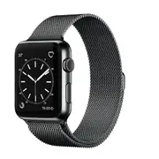 Magnetic Milanese WristBand Band for Apple Watch iWatch Series 6 42mm & 44mm Wrist Band (Space Grey)