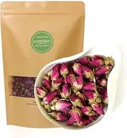 GOARTEA 150g / 5.29oz Natural Red Rose Bud Dried Edible Petal Flower Chinese Herbal Tea