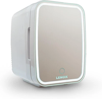 Lenoxx 4L Cosmetics, Beauty & Skincare - Sleek & Stylish Mini Fridge - Easy P...