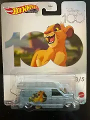 Hot Wheels DISNEY 100 - 1985 Chevy Astro Van - (SIMBA) Real Riders & Metal/Metal