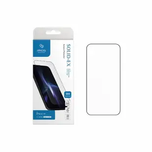 【iMos】iPhone 15 Plus 6.7吋 2.5D點膠高透 超細黑邊康寧玻璃螢幕保護貼(官方品牌館)