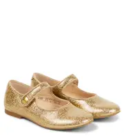 [Pom d'Api] Pom d'Api Daisy Baby glitter Mary Jane flats UK 11 gold