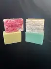 Handmade Coconut Oil Soap Plumeria Cucumber Unscented