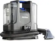 Akitas X6 Carpet Cleaner, Wash Vacuum Cleaner, Upholstery Cleaner Device, Stain Cleaner for Sofa, Carpet, Stairs, Car & Pets, 400 W, 70 dB, Compact & Portable, Grey