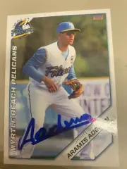 Aramis Ademan 2019 Signed Myrtle Beach Pelicans Team Card