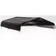 Weatherguard Dog Kennels 60"x 60"x 12" Medium-Large Waterproof Cover in Black