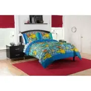 Kids Full Bed Set Pokemon Pikachu Charmander Comforter 2 Sheets 2 Pillowcase