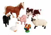 Learning Resources LER0694 Jumbo Farm Animals - Pack of 7