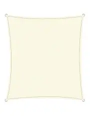 [Wallaroo] Outdoor Square Waterproof Shade Sail 5x7m in Beige