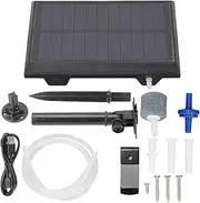 Fish Tank Oxygen Pump Dc Charging 5v 1a Solar Pond Aerator With 2 Oxygenation Modes For Outdoor Fishing