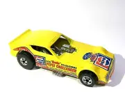 Hot Wheels Pepsi Challenger - Yellow Dragster - Vintage Blackwall Blister Pulled