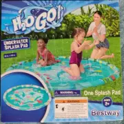 H20GO! 65" Inflatable Splash Pad Shallow Wading Pool Water Sprayer Kids Dogs