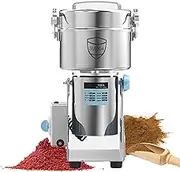 Electric Grain Mill Grinder 1000g, High Speed 2400W Commercial Spice Grinders, Stainless Steel Pulverizer Powder Machine, for Dry Grains Spices Cereals Coffee Corn Pepper, Swing Type