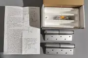 2x Aluminum Multifunctional Hydraulic Door Closer Butt Hinges (Left)