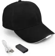 Hands Free LED Baseball Cap, Light Glow Bright Women Men Sport Hat Dark for Outd