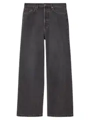 COS | Volume Wide-Leg Jeans in Washed Black | The UNDONE