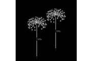 2x Solar Firework String Lights Garden Feature LED Light Sensor Night Lamp Cold White