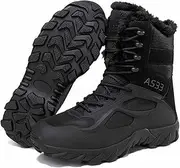[NVBHOF] Men's Tactical Work Boots, Breathable Military Combat Desert Boots, Durable Lightweight Combat Boots, Breathable Police Patrol Boots, for Hiking Walking Boots