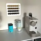 Storage Shelf Convenient Space-saving Wall-mounted Coffee Capsule Stand Compact
