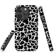 For iPhone 15 Pro Case, Shielding Cover, Cow Pattern