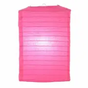 Quasimoon Fuchsia Hako Paper Lantern by PaperLanternStore