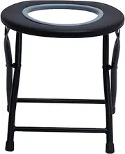 Outdoor Activity Accessory Portable Folding Commode Stool Thick Plastic Chair for Elderly Pregnant Comfortable Easy to Clean Random