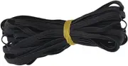 HEALSOPTHY Knitting Elastic Band Spool for Sewing Durable Black Stretch Cord for Waistbands Necklines and Crafts High Elasticity Soft Easy to Cut