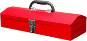 BIG RED ATB213 Torin 16" Hip Roof Style Portable Steel Tool Box with Metal Latch Closure, Red