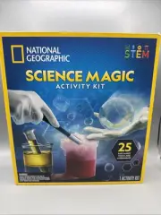SCIENCE MAGIC ACTIVITY KIT ~ NEW ~ NATIONAL GEOGRAPHIC STEM 25 MAGIC TRICKS NEW