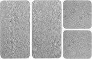Water Absorbent Diatomite Coasters - Instant Drying Sink Stone Tray, 4Pcs Grey Water Absorbing Coasters