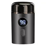 Mini Portable Electric Shaver for Men, Mini Electric Shaver, LED Power Display USB Rechargeable Washable Shaver for Travel (Gray)